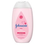 Johnson's Moisturizing Mild Pink Baby Lotion with Coconut Oil for Delicate Baby Skin, Paraben-, Phthalate- & Dye-Free, Hypoallergenic & Dermatologist-Tested, Baby Skin Care, 27.1 Fl. Oz - Image 6